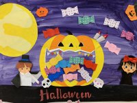 ハロウィン掲示🎃