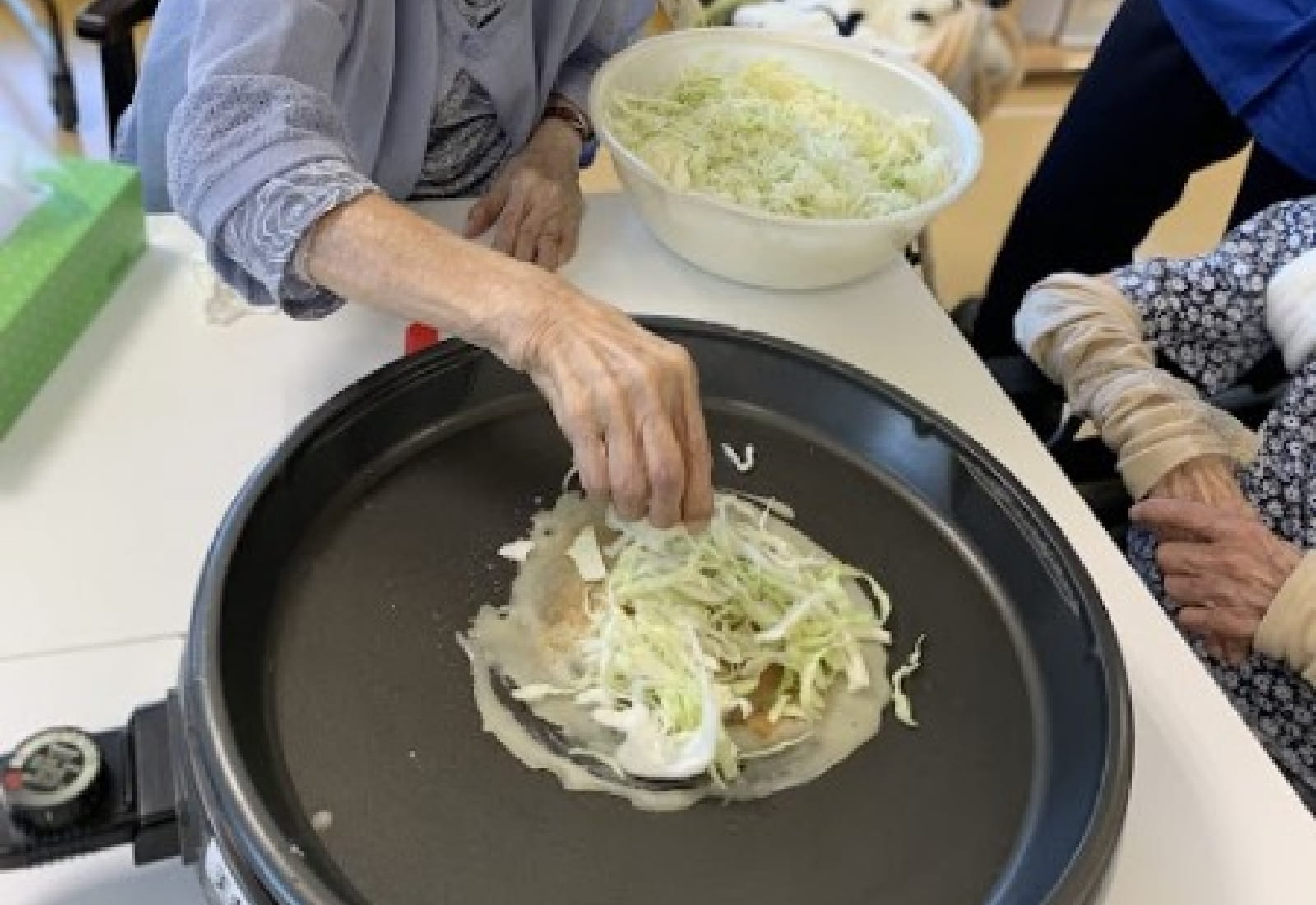 お好み焼きづくり